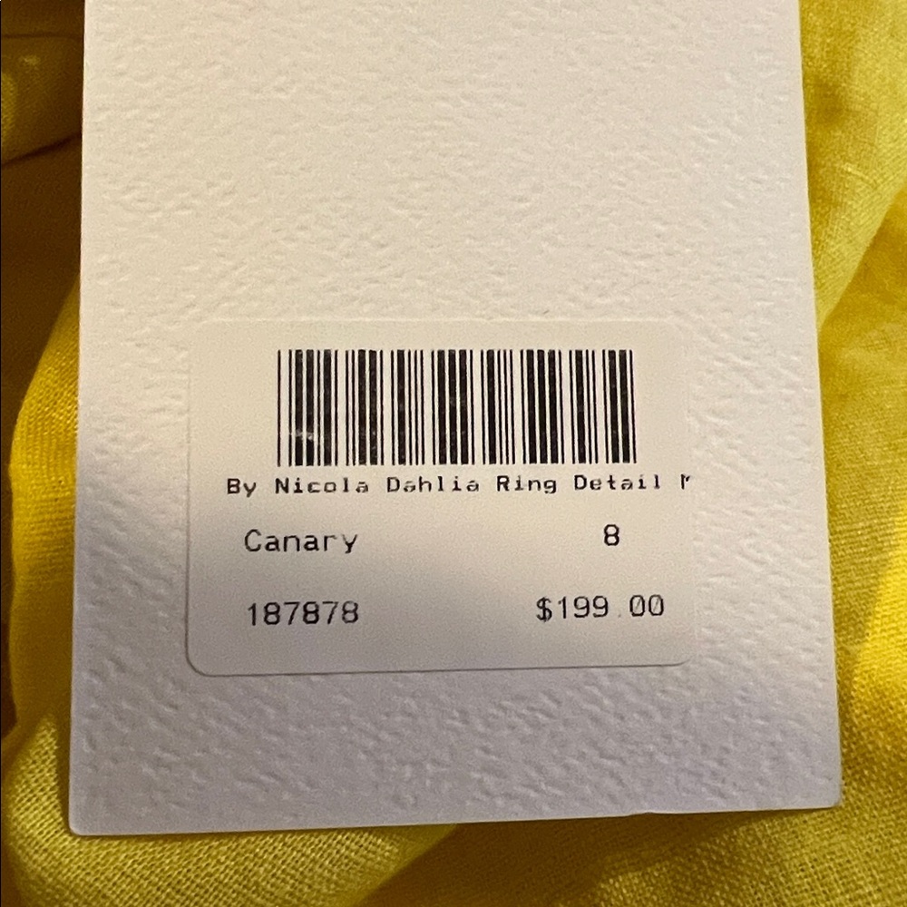 NWT By NICOLA Canary Yellow Dress Dahlia Ring 8 - Picture 10 of 10